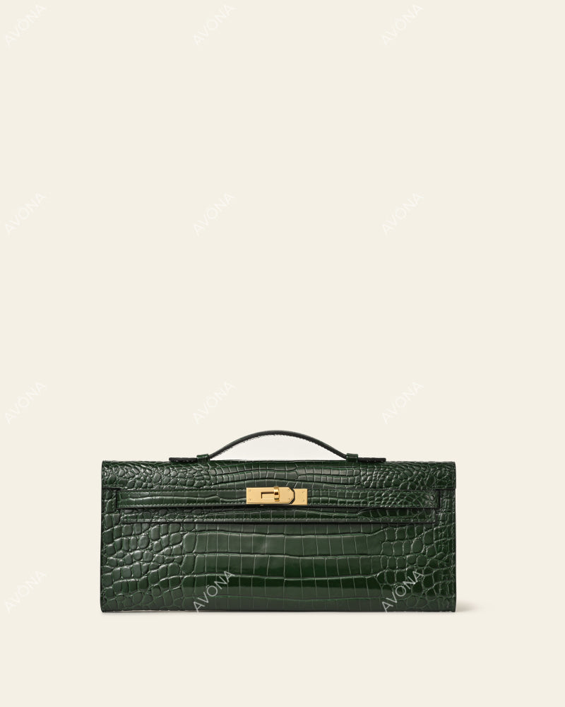 SOIRÉE - FOREST MUSE CROC - M - (W 31 × H 14 × D 2 cm) / GOLD