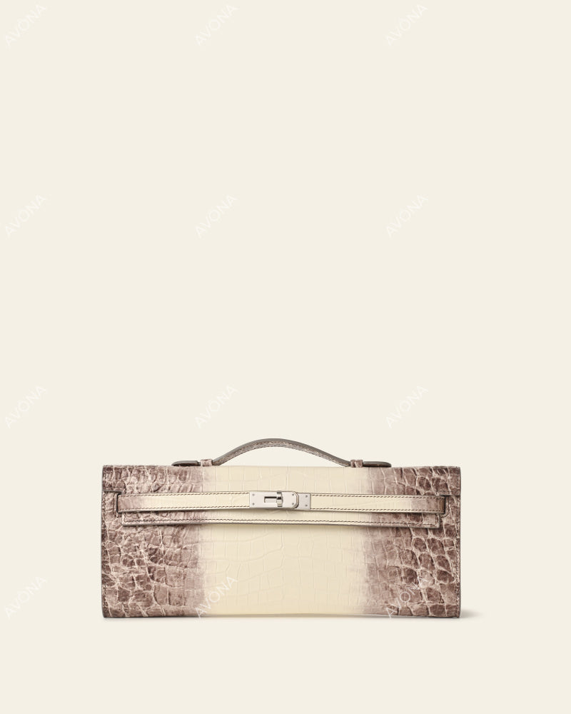 SOIRÉE - HIMALAYA CROC - M - (W 31 × H 14 × D 2 cm) / SILVER