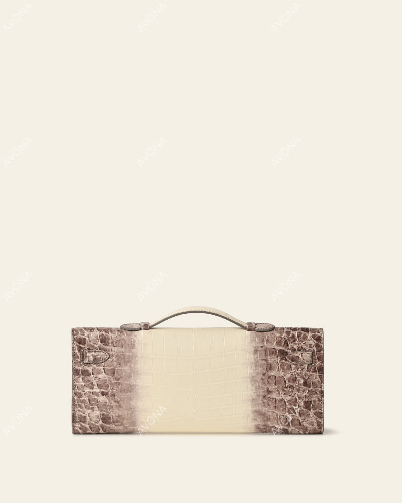 SOIRÉE - HIMALAYA CROC - M - (W 31 × H 14 × D 2 cm) / SILVER