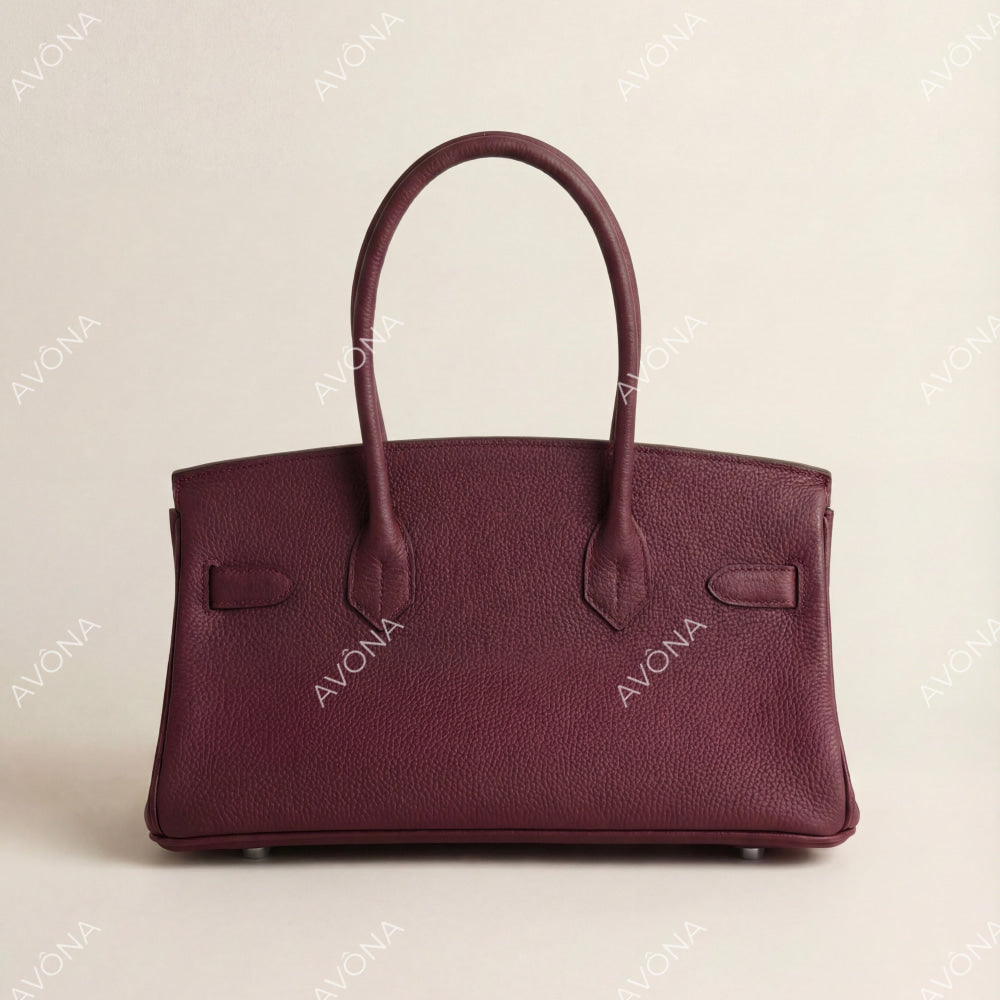 TOKIO BURGUNDY - SHOULDER EDITION M (29x15x16cm) / SILVER