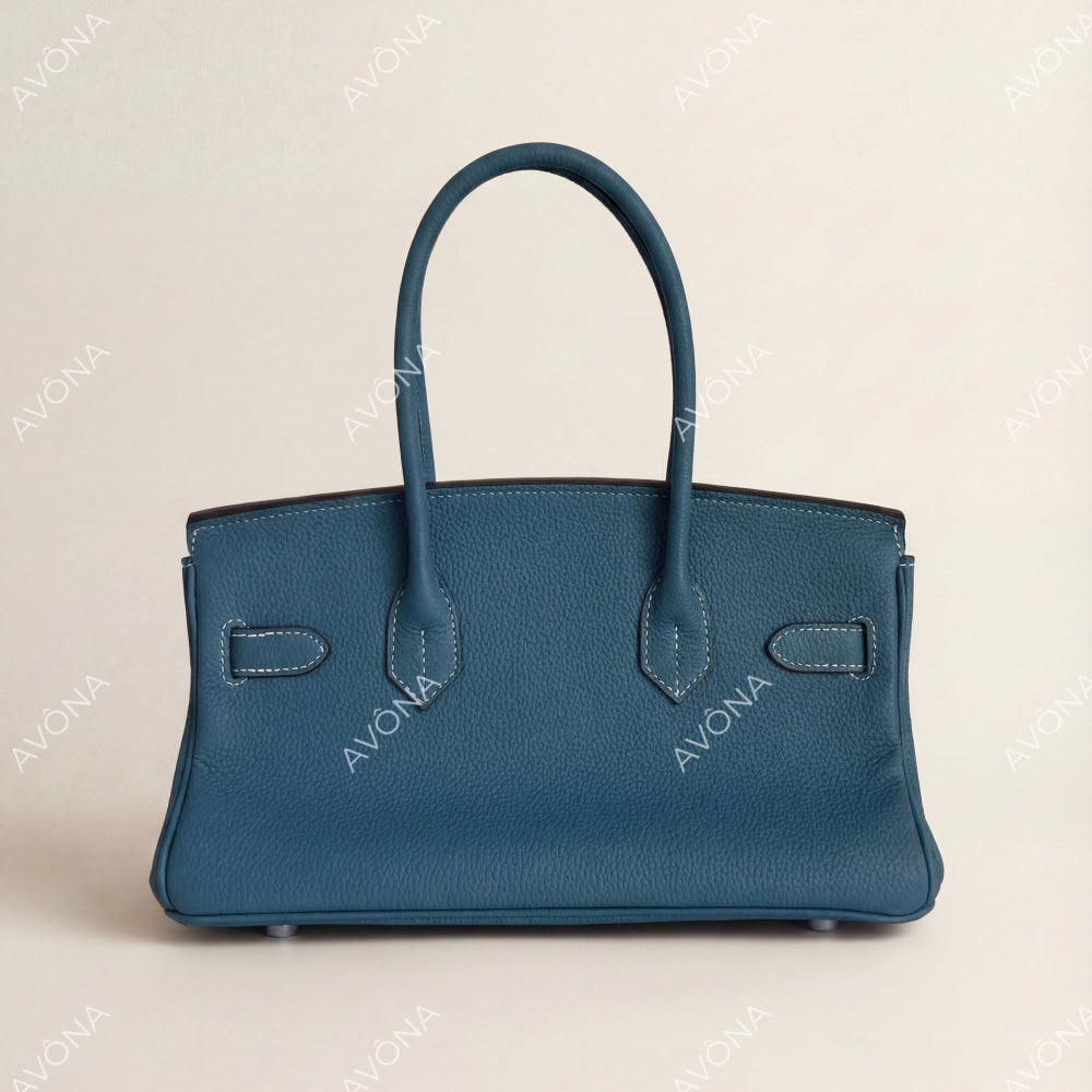 TOKIO DENIM BLUE - SHOULDER EDITION M (29x15x16cm) / SILVER