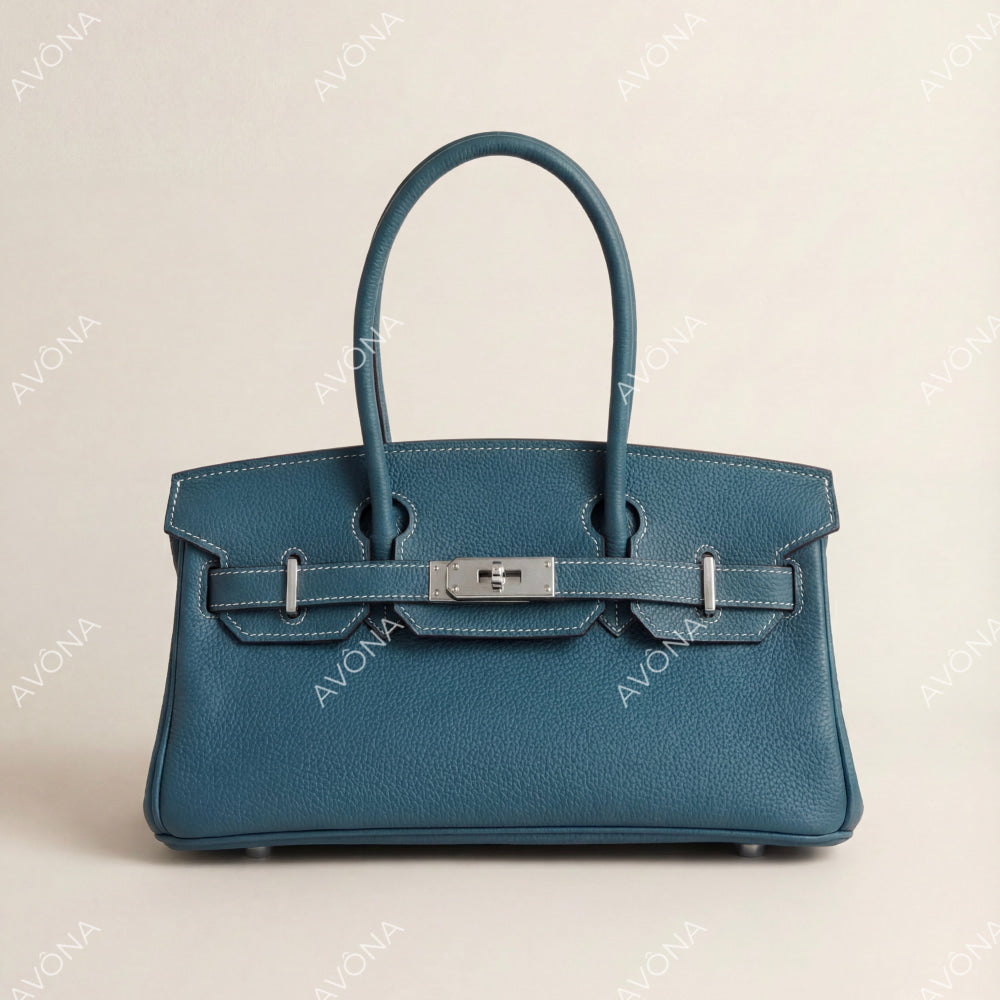 TOKIO DENIM BLUE - SHOULDER EDITION M (29x15x16cm) / SILVER