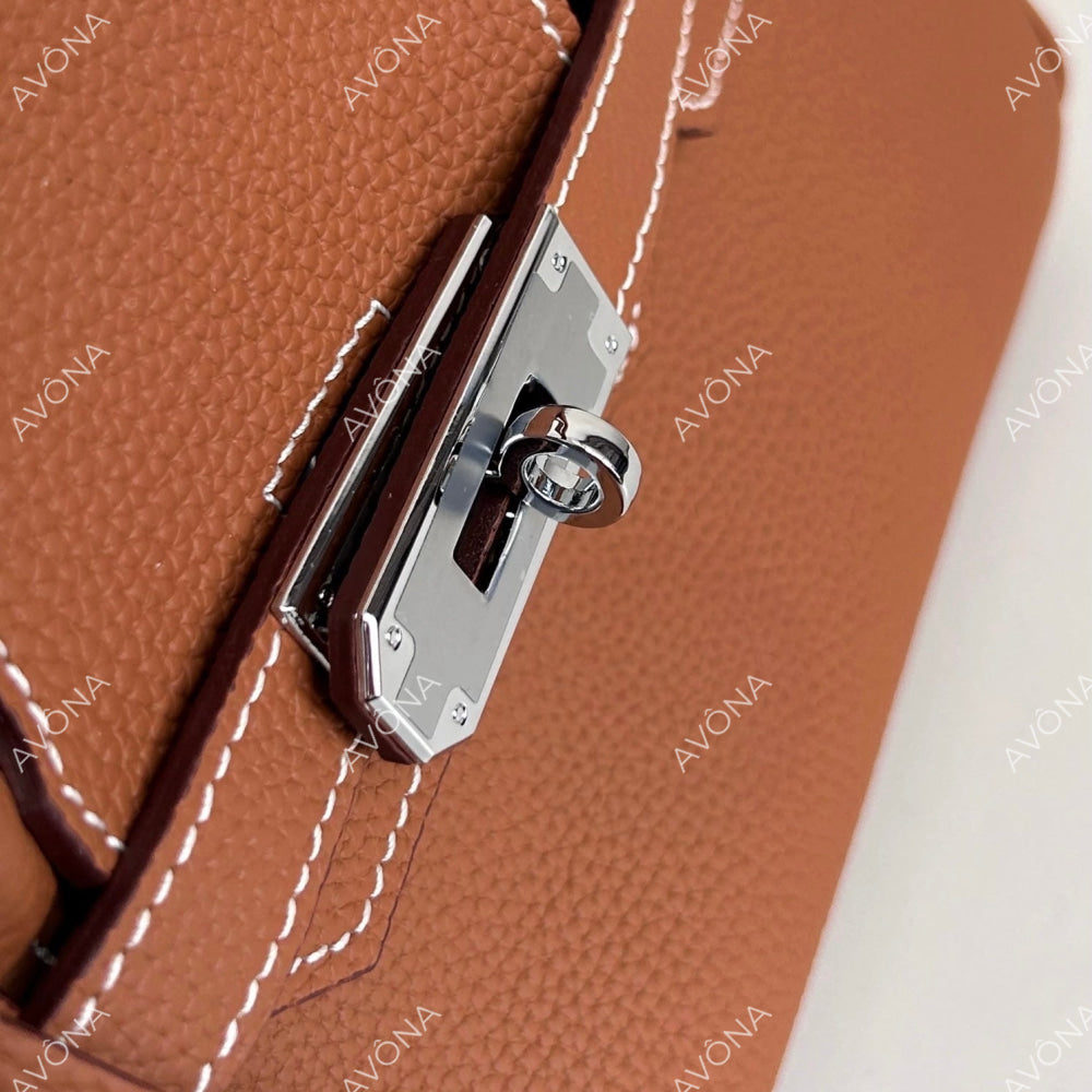 TOKIO GOLDEN BROWN - SHOULDER EDITION M (29x15x16cm) / SILVER