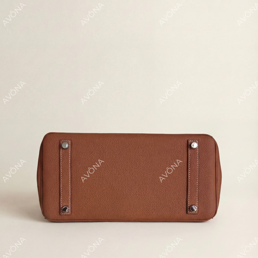 TOKIO GOLDEN BROWN - SHOULDER EDITION M (29x15x16cm) / SILVER