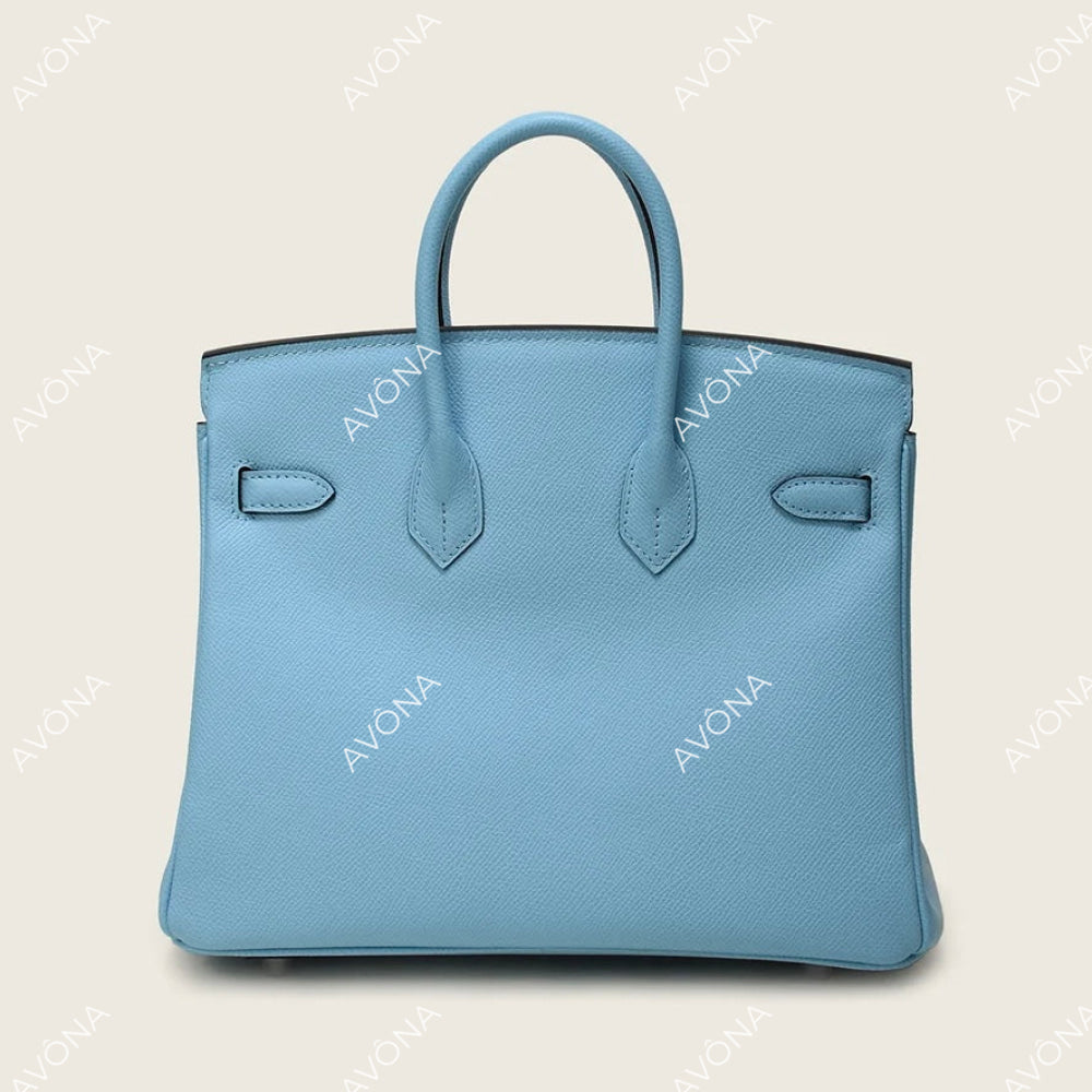 TOKIO GRAIN SKY BLUE S (25x20x13cm) / SILVER