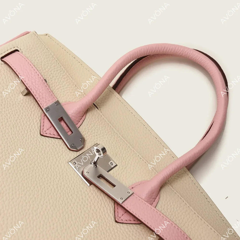 MACARON COLORBLOCK M (30x22x16cm) / SILVER