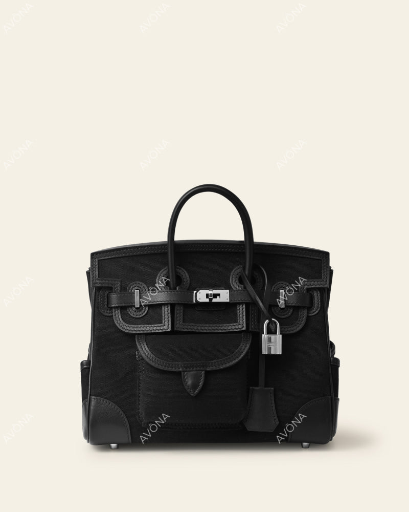 TOKIO MILITARY ONYX BLACK - S - (W 25 x H 21 x D 12 cm)