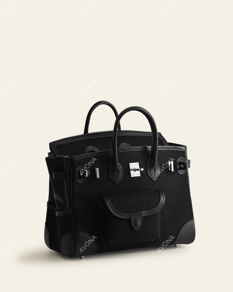 TOKIO MILITARY ONYX BLACK - S - (W 25 x H 21 x D 12 cm)