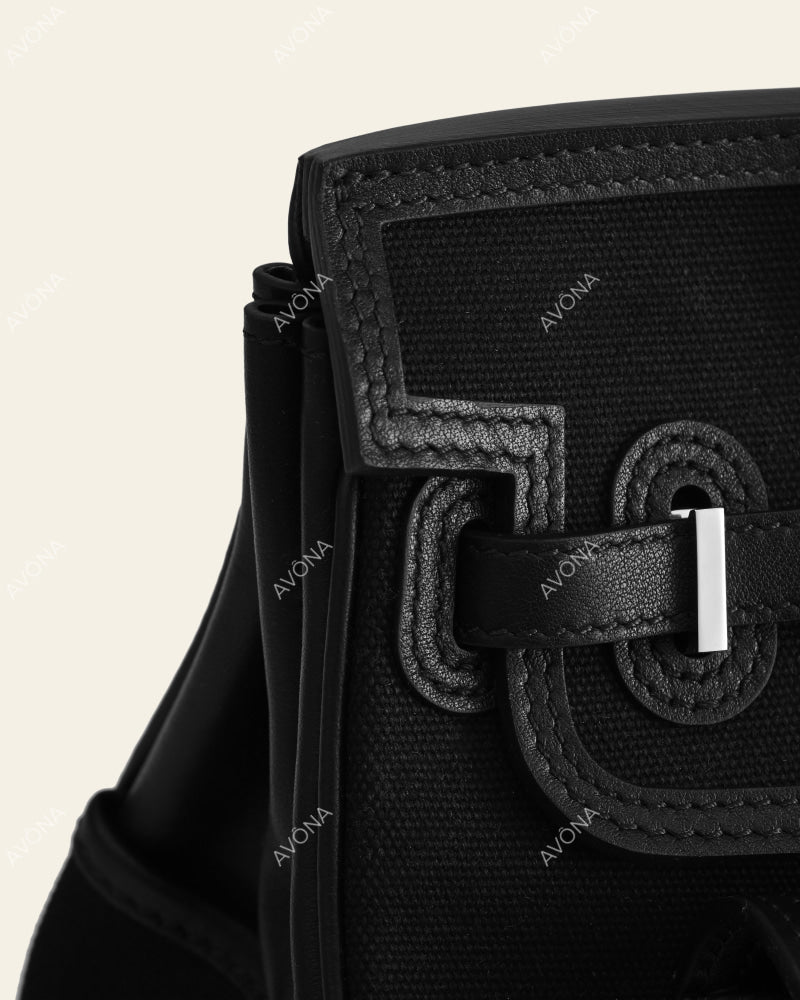 TOKIO MILITARY ONYX BLACK - S - (W 25 x H 21 x D 12 cm)