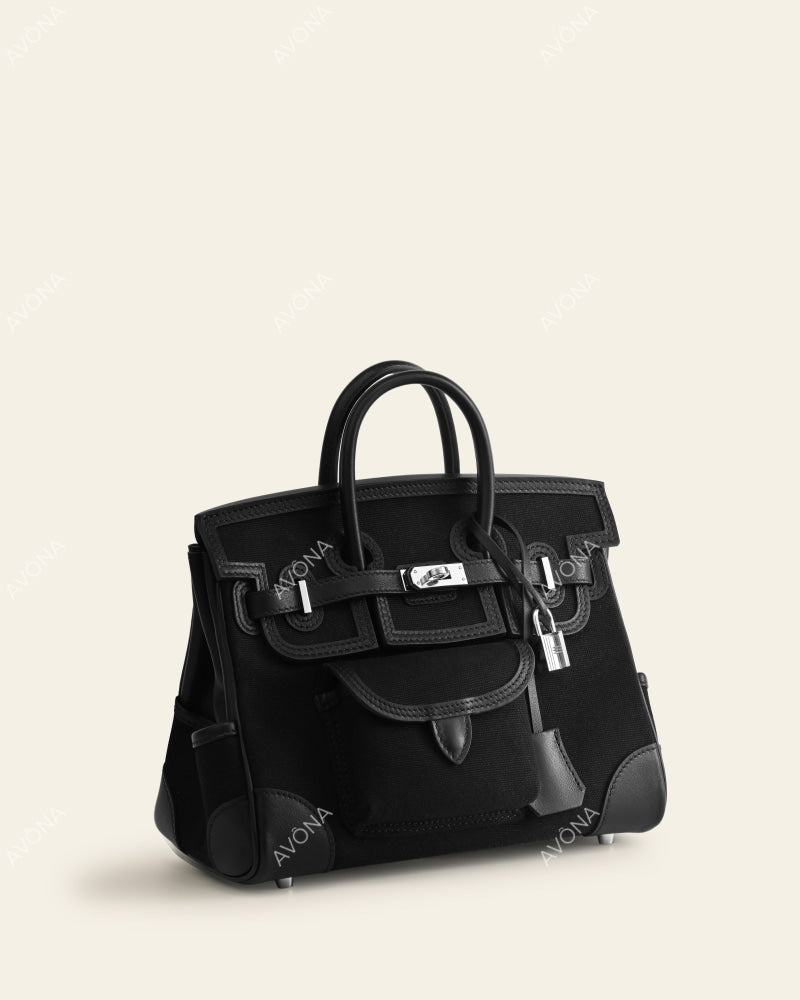 TOKIO MILITARY ONYX BLACK - S - (W 25 x H 21 x D 12 cm)