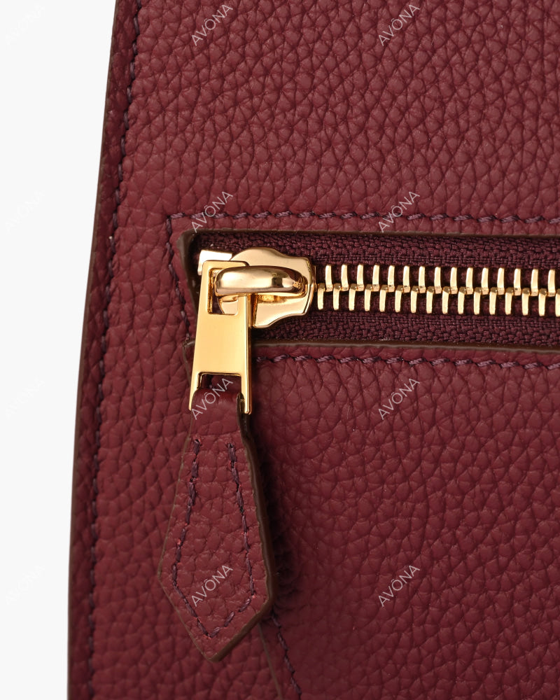 TOKIO MORPHÉ - BURGUNDY - M - (W 30 x H 23 x D 14 cm) / GOLD