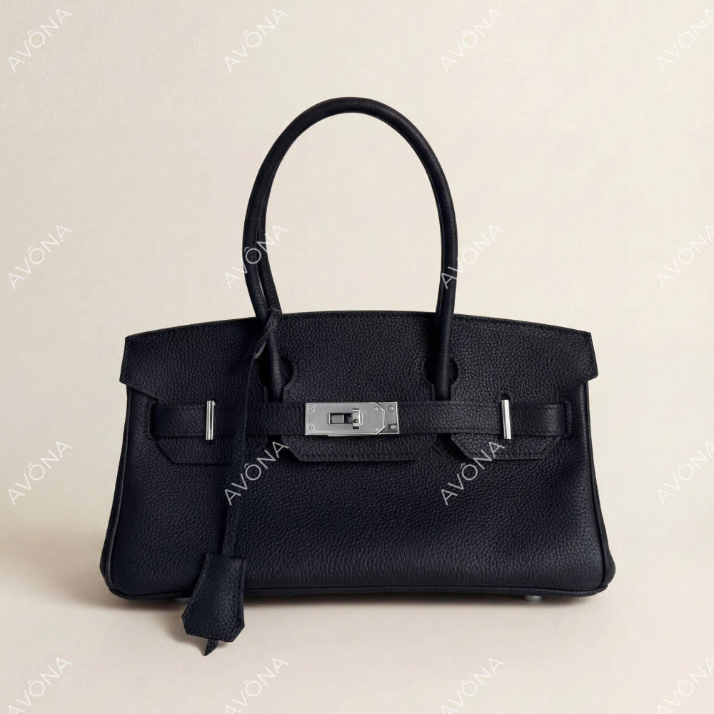 TOKIO ONYX - SHOULDER EDITION M (29x15x16cm) / SILVER