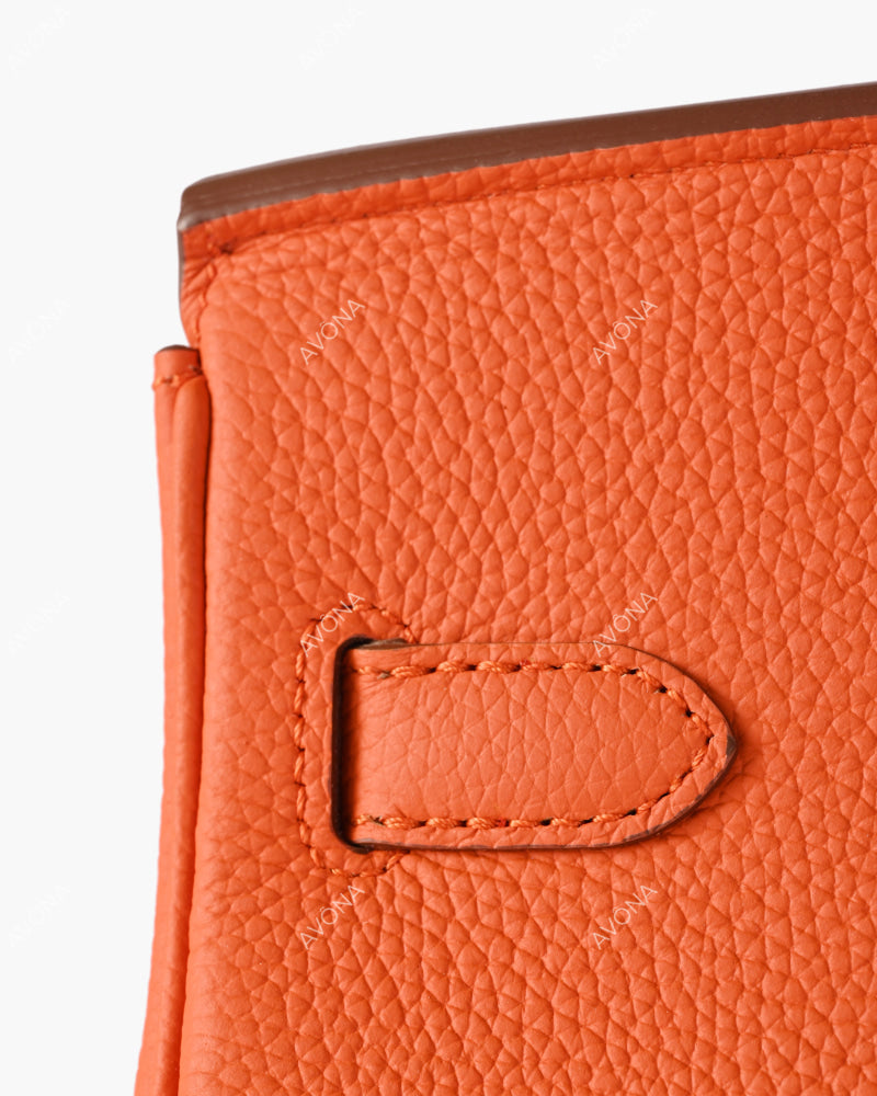 TOKIO ORANGE - SHOULDER EDITION - M - (W 29 × H 16 × D 14 cm) / SILVER