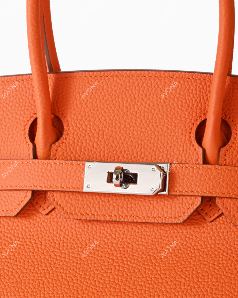 TOKIO ORANGE - SHOULDER EDITION - M - (W 29 × H 16 × D 14 cm) / SILVER