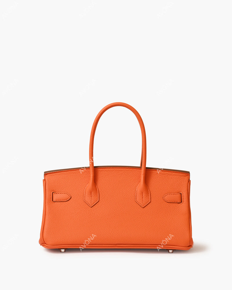 TOKIO ORANGE - SHOULDER EDITION - M - (W 29 × H 16 × D 14 cm) / SILVER