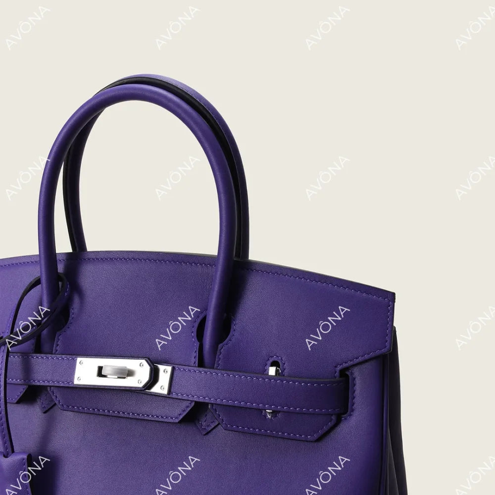 TOKIO SMOOTH PLUM M (30x22x16cm) / SILVER