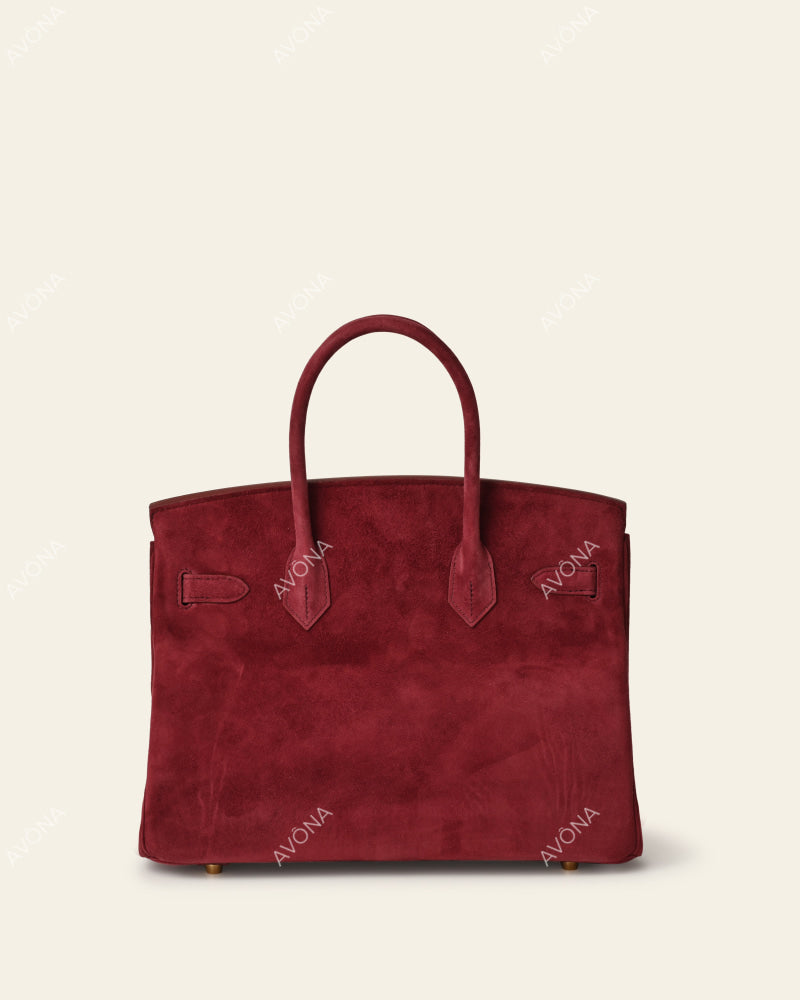 TOKIO SUEDE - CASSIS - M - (W 30 x H 23 x D 15 cm) / GOLD