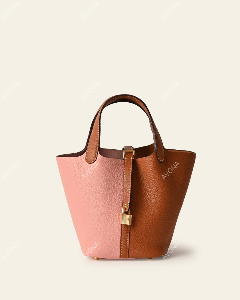 VIENNA BLUSH COLORBLOCK - S - (W 18 × H 14 × D 17 cm) / GOLD