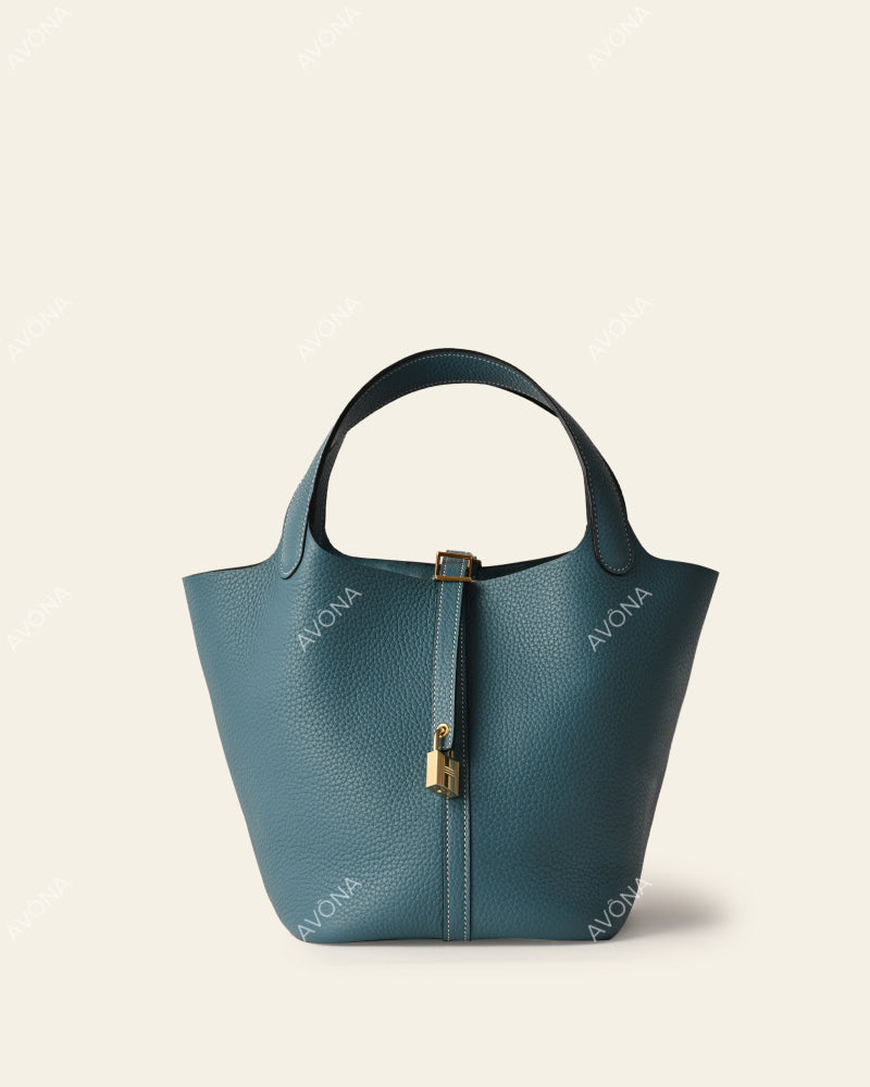 VIENNA DENIM BLUE - S - (W 18 × H 14 × D 17 cm) / GOLD
