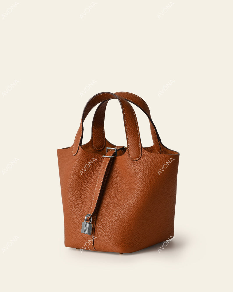 VIENNA GOLDEN BROWN - S - (W 18 × H 14 × D 17 cm) / SILVER